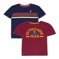 S. Polo Assn. Dječaci grafička majica, 2-pack, veličine 4-18