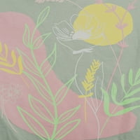 Abstraktna majica s cvjetnim kratkim rukavima petog sunca