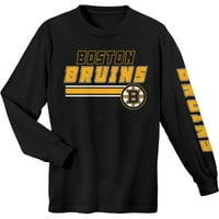 Mladina majica s dugim rukavima u crnoj boston Bruins