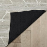 Dobro tkani apstraktni kintsugi moderni geometrijski ravni tkani bež 5'3 7'3 područja prostirka