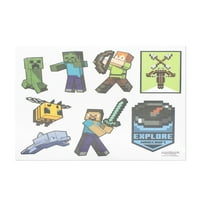 Minecraft Boys 6-komad grafičke majice poklon set, veličine 4-18