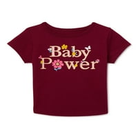 Ganimals Majica za bebe djevojčice grafičke majice s kratkim rukavima, veličine 0 3m-24m