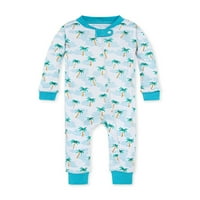Burt's Bees Baby Organic Boy Boy Snug Fit Cotton s 1 komadom za spavanje pidžama bez nogu