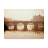 Zaštitni znak likovne umjetnosti Pont Nef, Pariz, platno Alana Clouda