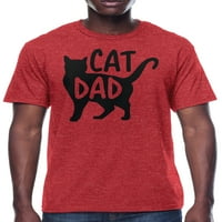 Grafička majica s kratkim rukavima mačke tate, 2-pack