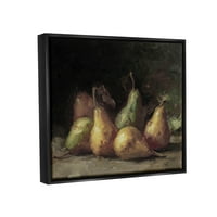 Klasične Pears Still Life Food and Beverage Slikanje Jet Black Framed Art Print Wall Art
