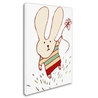 Zaštitni znak likovna umjetnost Flower Bunny Canvas Art od Carla Martell