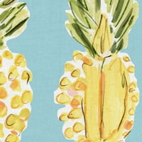 Umjetnička galerija remek -djela Dvije ananas Beth Briggs Canvas Art Fruit Print