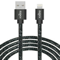 Liquipel PowerEK iPad & iPhone punjač kabela, brzo punjenje 6ft MFI certificirana munja na USB kabel, Diamond Shine