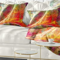 DesignArt Mystic Red Fraktal - Sažetak jastuka za bacanje - 18x18