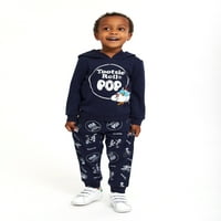 Tootsie roll pop Toddler Boy Fleece Hoodie Outfit Set, veličine 12m-5T