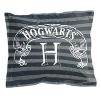 Harry Potter Hogwarts Crest sivi i bijeli krevet u vrećici za posteljinu set s reverzibilnim kompanijama