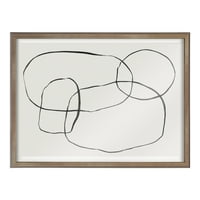 Blake moderni krugovi uokvireni slikarski umjetnički tisak