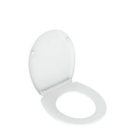 Osnovni plastično okruglo toaletno sjedalo u tratinjskoj bijeloj boji