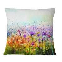 Jedinstveni apstraktni kozmos šarenog cvijeća - jastuk za bacanje cvijeća - 12x20