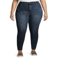 Terra & Sky Women's Plus Size Skinny traperice