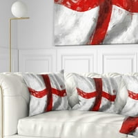 Dizajnska zastava Engleske - suvremeni jastuk za bacanje - 18x18