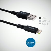 Philips usb-a do munje 6ft. Kabel za punjenje za iPhone, iPad - Jasco proizvodi - DLC4106V 37