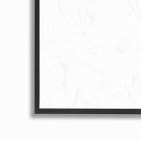 Stupell Industries blokirao apstraktne oblike geometrijske boje boja kolaža slika crno uokvirena umjetnička print
