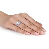 Zaručnički prsten od srebra s dijamantom br.