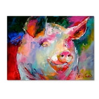 Zaštitni znak likovna umjetnost 'Art Pig 1' platno umjetnost Richarda Wallicha