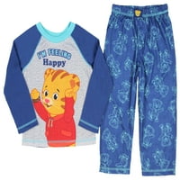 Pidžama za dječake Daniela Tigera, komplet za spavanje osjećam se sretno