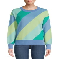 Vremenski i TRU ženski uzorak džemper s dugim rukavima, laganim, veličinama xs-xxxl