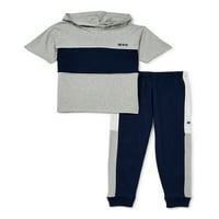 Dječaci s kapuljačom majica i jogger hlače set, 2-komad, veličine 4-12