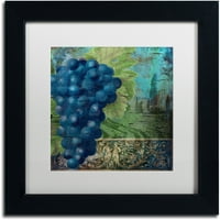 Zaštitni znak likovna umjetnost vino blu dva platna art by color pekara bijela mat, crni okvir