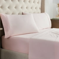 Waverly čvrsti ispis pamučne niti brojeve kreveta, puni, ružičasti, 4-komadići