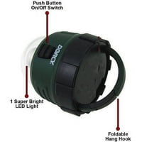 Dorcy 41- kampiranje ruksaka LED svjetiljke s visećim kukom, 18-lumena, zeleni završetak