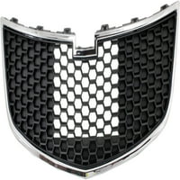 Bumper rešetka kompatibilna s 2011- Chevrolet cruze prednja kromirana školjka w crna umetak