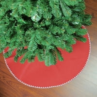 Northlight Crvena tkanina osjetila suknja božićnog drvca, 26 26