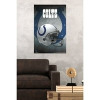 : Posteter logotipa Indianapolis Colts - kaciga - 22x34