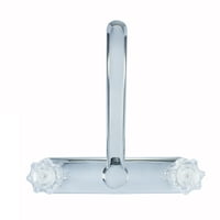 -8237 USD-MP-hibridna slavina za kuhinjski sudoper s metalnom palubom, okretni izljev s dvostrukom ručkom, kolica