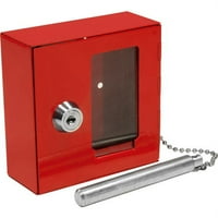 Barska Mala lomljiva ključa za hitne slučajeve metal metal BO s priključenim čekićem, crvena
