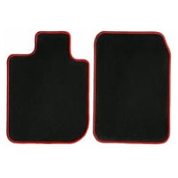 Chevrolet Silverado HD Black s tepihom od tepiha s crvenim ivice podne prostirke, prilagođeni prikladni za 2010.,