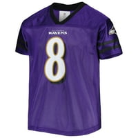 Mladi Lamar Jackson Purple Baltimore Ravens igrač replika Jersey