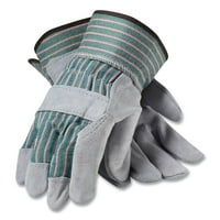Radne rukavice od umjetne kože Serije A. M., velike, sivo-zelene, parovi