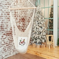 Jednostavno Daisy crvene boje vesele ptice bicikl božićni mekani jastuk za bacanje poliestera na otvorenom, 20 20