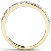 Zaručnički prsten od žutog zlata od 10 karata s dijamantom od 13 karata