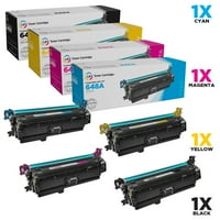 Reciklirana komplet tonera 647A i 648A: CE260A crna, CE261A plava, CE263A magenta, CE262A žuta za Color LaserJet