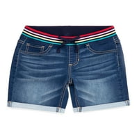 Wonder Nation Girls 'Pleteni pojas Bermuda kratke hlače, veličine 4- & Plus