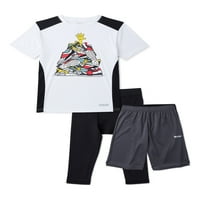 Majica Hind Boysa, gamaša za trening i kratke hlače, 3-komad, veličine 4-16