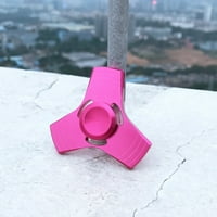 Aluminij Tri Fidget Gadget Spinner za autizam, ADHD, olakšanje stresa - ružičasta
