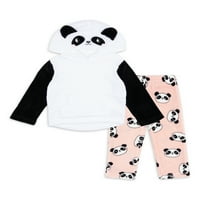 Petit Lem Toddler Girl Houd SET PIJAME I PANT PIJAMA, Veličine 2T-4T