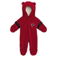 Atlanta Falcons NB Inf Boy Sherpa Sleeper Hooded 9k1N3FGE 0-3M