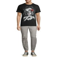 Joker & Beauty Sketch Muška i velika muška grafička majica, 2-pack