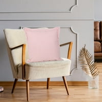 O Bay 20 20 Moderna, svijetlo ružičasta, bijela, bijela, više boja obrubljena, vezeni jastuk za bacanje pamuka