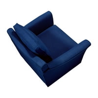 Namještaj Amerike Modern Fau kože Beltram Accent stolica, Kraljevska plava